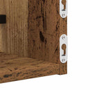 Væghylde Vægmonteret 2 pcs Gammelt træ 60 x 16 x 14 cm