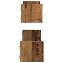 Væghylde Vægmonteret 2 pcs Gammelt træ 60 x 16 x 14 cm