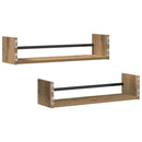 Væghylde Vægmonteret 2 pcs Artisan Egetræ 60 x 16 x 14 cm