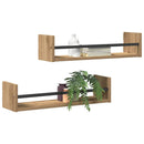 Væghylde Vægmonteret 2 pcs Artisan Egetræ 60 x 16 x 14 cm