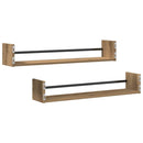 Væghylde Vægmonteret 2 pcs Artisan Egetræ 80 x 16 x 14 cm