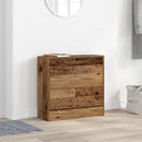 Sko skab med hylde Gammelt træ 60 x 21 x 57 cm Konstrueret træ