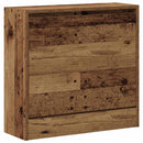 Sko skab med hylde Gammelt træ 60 x 21 x 57 cm Konstrueret træ