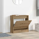 Sko skab 60 x 21 x 57 cm Konstrueret træ Artisan Egetræ