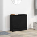 Sko skab 60 x 21 x 57 cm Konstrueret træ Sort eg