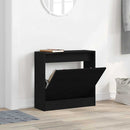 Sko skab 60 x 21 x 57 cm Konstrueret træ Sort eg