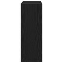 Sko skab 60 x 21 x 57 cm Konstrueret træ Sort eg