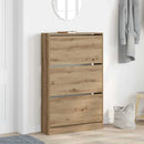 Sko skab 80 x 21 x 125,5 cm Konstrueret træ Artisan Egetræ
