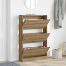 Sko skab Artisan Egetræ 80 x 21 x 125,5 cm Konstrueret træ