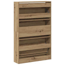 Sko skab 80 x 21 x 125,5 cm Konstrueret træ Artisan Egetræ