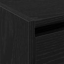 Sko skab 80 x 21 x 125,5 cm Konstrueret træ Sort eg