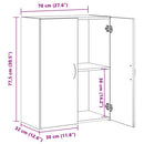 Kontorskab Artisan-eg 70 x 32 x 77.5 cm Konstrueret træ