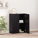 Kontorskab Sort eg 70 x 32 x 77.5 cm Konstrueret træ