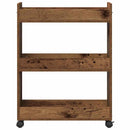Kabinet med hjul Gammelt træ 60 x 22 x 79 cm
