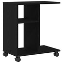 Sidebord Sort eg 50 x 30 x 55 cm Konstrueret træ