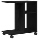 Sidebord Sort eg 50 x 30 x 55 cm Konstrueret træ