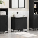 Badeværelsesskabsunder Sort eg 60 x 35 x 60 cm Konstrueret træ