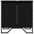 Badeværelsesskabsunder Sort eg 60 x 35 x 60 cm Konstrueret træ