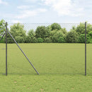 Kædelink indhegning 10 x 1,6 m Stål Grå
