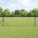 Kædelink indhegning 25 x 0,8 m Stål Grå
