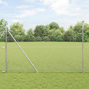 Kædelink indhegning 10 x 1,6 m Galvaniseret stål Sølv