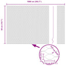 Hexagon Hegn Grøn 0,5 x 10 m PVC