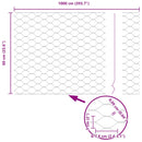 Hexagon Hegn Grøn 0,6 x 10 m PVC