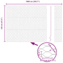 Hexagon Hegn Grøn 1,2 x 10 m PVC