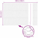 Hexagon Hegn Grøn 1 x 50 m PVC