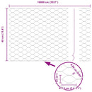 Hexagon Hegn Grøn 0,4 x 100 m PVC