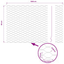 Hexagon Hegn 0,8 x 10 m PVC Grå