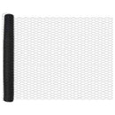 Hexagon Hegn 1,2 x 10 m PVC Grå