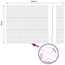 Hexagon Hegn 1,2 x 10 m PVC Grå