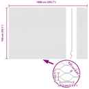 Hexagon Hegn Grå 1,5 x 10 m PVC
