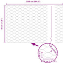 Hexagon Hegn Grå 0,4 x 25 m PVC
