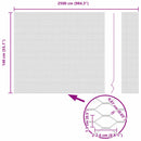 Hexagon Hegn Grå 1,4 x 25 m PVC