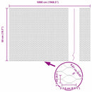 Hexagon Hegn Grå 0,5 x 50 m PVC