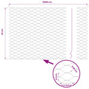 Hexagon Hegn Grå 0,4 x 100 m PVC