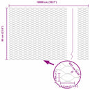 Hexagon Hegn Grå 0,6 x 100 m PVC