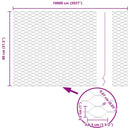 Hexagon Hegn Grå 0,8 x 100 m PVC