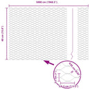 Hexagon Hegn Sølv 0,4 x 50 m Galvaniseret stål