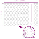Hexagon Hegn Sølv 0,6 x 50 m Galvaniseret stål