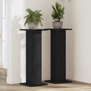 Planteholder 2 stk. Sort eg 30 x 30 x 80 cm Konstrueret træ