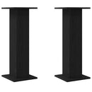 Planteholder 2 stk. Sort eg 30 x 30 x 80 cm Konstrueret træ
