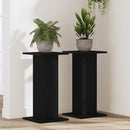 Planteholder 2 stk. Sort eg 30 x 30 x 60 cm Konstrueret træ
