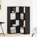 Garderobeskab 2 pcs Sort eg 85 x 85 x 140 cm Konstrueret træ