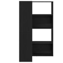 Garderobeskab 2 pcs Sort eg 85 x 85 x 140 cm Konstrueret træ