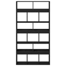 Bogskab 2 pcs Sort eg 100 x 33 x 187,5 cm