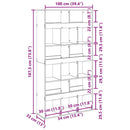 Bogskab 2 pcs Sort eg 100 x 33 x 93.75 cm Konstrueret træ