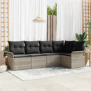 Havesofa Sæt med pude 5 pcs polyrattan